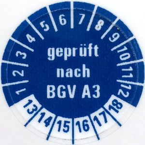 BGV A3 DGUV Vorschrift 3