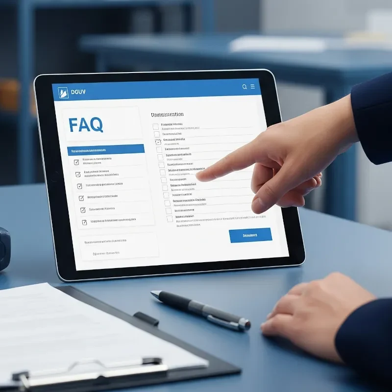SBH Betriebsmittelprüfung DGUV Oberhausen Duisburg NRW Kunden Beratung FAQ