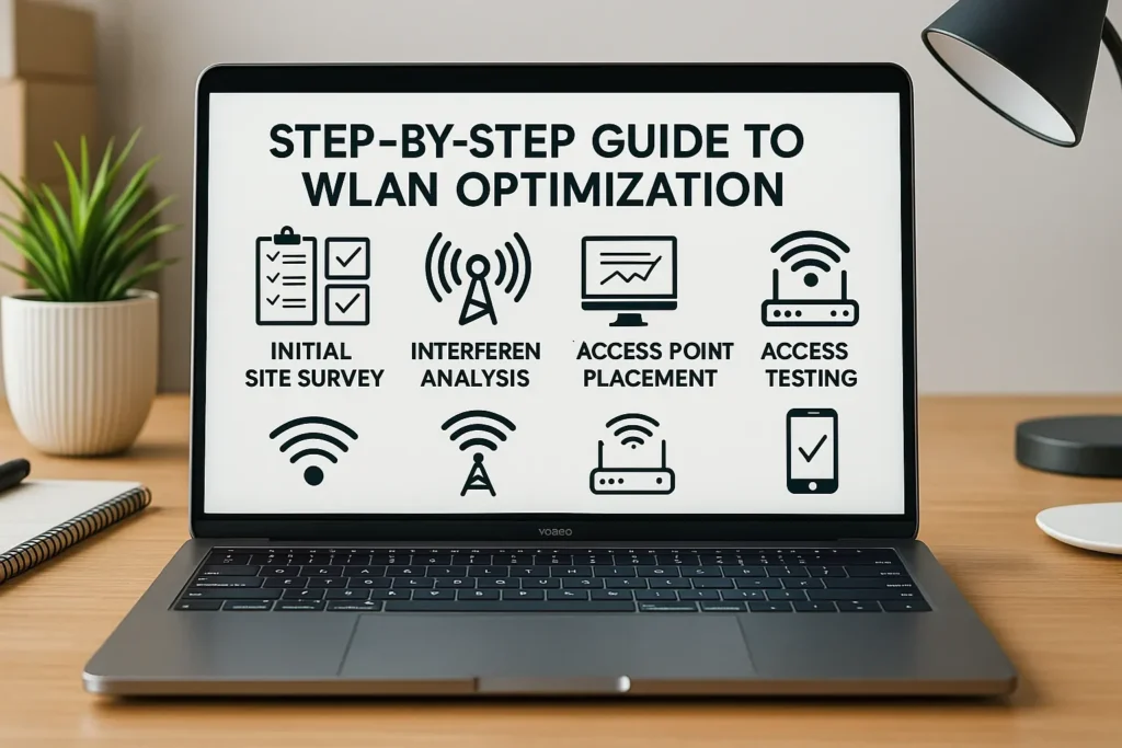 SBH WLAN Lagerhalle Büro ausleuchten NRW Oberhausen Step Guide